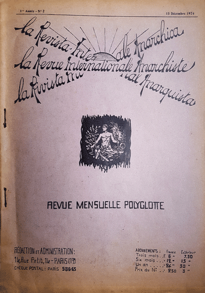 journal "La revue internationale anarchiste n°2