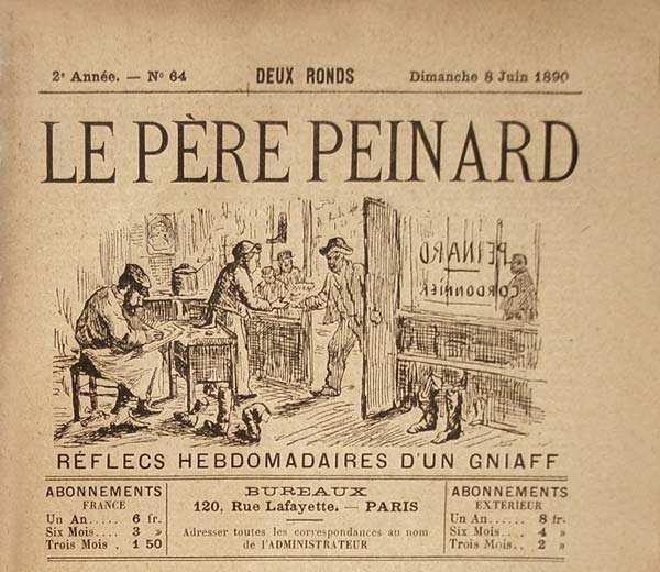 journal "Le Père Peinard" n 64 du 8 juin 1890