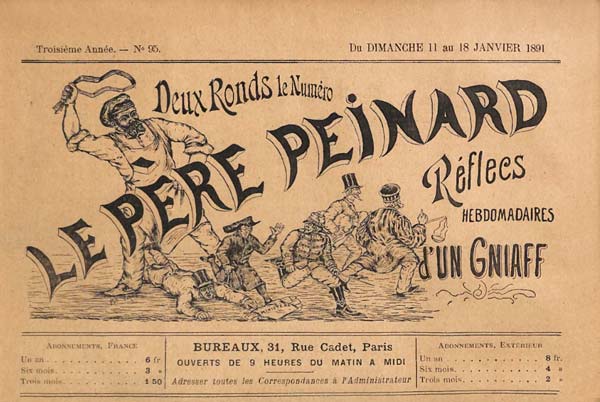journal "Le Père Peinard" n95 du 11 janvier 1891